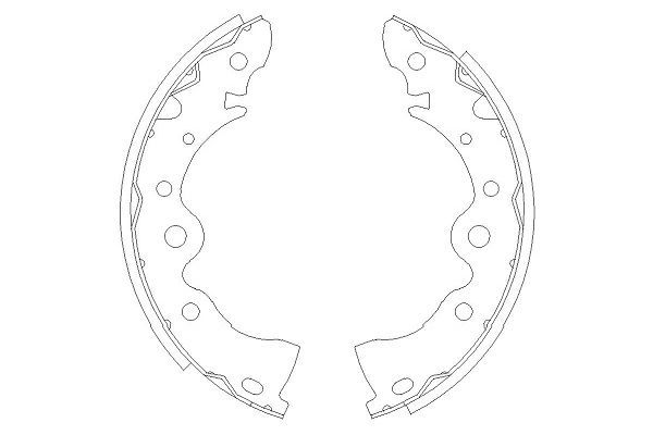 KAVO PARTS Piduriklotside komplekt KBS-7414